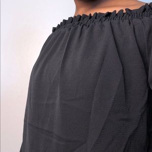 Black off the shoulders blouse